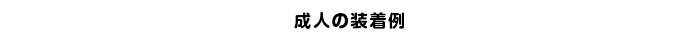 成人の装着例